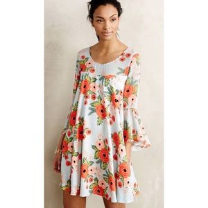 Anthropologie Paper Crown Rifle Paper Co Dress